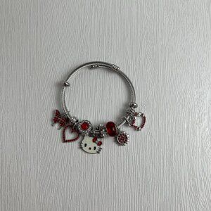 460  Red Hello Kitty Bracelet cute